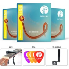 Coated Seri Akustik Gitar Teli Cag 10-47 Sl 3p Csw