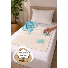 Hamur Müslin %100 Pamuk Sıvı Geçirmez Yatak Alezi Yıkanabilir Hasta Altı Yatak Koruyucu Ped Ultra Sessiz