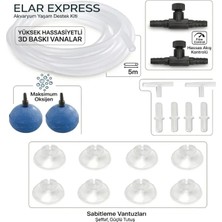 Elar Akvaryum Hava Seti, Hava Motoru Seti, 5 Metre Hava Hortumu, Vana, Çekvalf, Ek, Hava Taşı