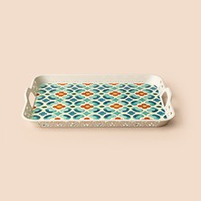 Evidea Kitchen Blueness Oya Tepsi - Renkli - 32,5  cm