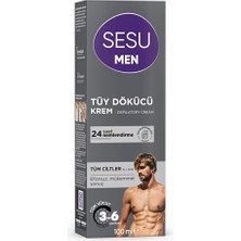 3 Adet Sesu Tüy Dökücü Krem For Men 100 ml