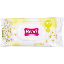 2 Adet Benri Islak Mendil Papatya 120'LI