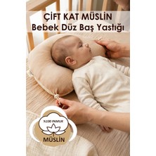 Hamur Ayarlanabilir Düz Kafa Yastığı Müslin Bebek Yastığı %100 Pamuk Yenidoğan Baş Destek Gaz Uyku Minderi