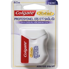 Colgate Total Profesyonel Diş Eti Sağlığı Arayüz Diş İpi 50 M 3 Parça Kaygan ve Ekstra Sağlam