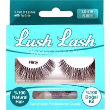 2 Adet Lush Lash Doğal Kıl Flirty Takma Kirpik LU-619