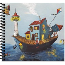Keskin Color Ezo Sunal 16*15 50 Yp. Düz Sert Kapak Spiralli Defter -  No:1
