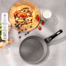 Emsan Stone Alüminyum Döküm Krep Tavası 26 cm Gri