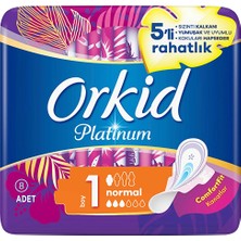 4 Adet Orkid Platinum Kanatlı Normal (Boy 1) 8 Adet Hijyenik Ped