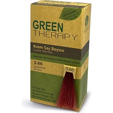 5 Adet Green Therapy Krem Saç Boyası 5.66 Şarap Kızılı