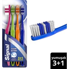 2 Adet Signal Clean Action Diş Fırçası 3+1 (Yumuşak)