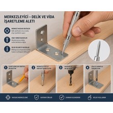 Alse Marelli Mark Merkez Delik Delme, Vidalama Yeri Işaretleyici Merkezleyici