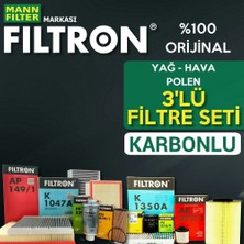 Filtron Renault Captur 1.5 Dci Filtre Bakım Seti 2013-2019 3lü Karbonlu