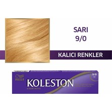 2 Adet Wella Koleston Single Tüp Boya 9/0 Sarı