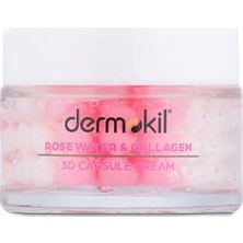 5 Adet Dermokil %100 Doğal Gül Suyu Canlandırıcı Yenileyici 3D Kapsül Krem 50 ml