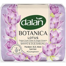 2 Adet Dalan Botanica Lotus Banyo & Duş Sabunu 150 gr x 4