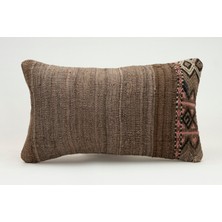 Kilim Wholesale El Yapımı Eski Kilimden Yapılmış Vintage Kırlent Kılıfı, Yün, 30X50 cm