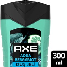 3 Adet Axe Premium Collection Duş Jeli Aqua Bergamot 3 In 1 Vücut Saç Yüz 300 ml