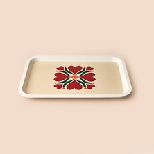 Evidea Kitchen Heart Tepsi - Renkli - 21X31 cm