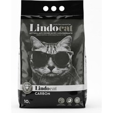 Lindocat Carbon Ekstra Güçlü Topaklanan Kedi Kumu 10 Lt
