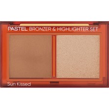 4 Adet Pastel Profashion Bronzer & Highlighter Set Sun Kissed No:01 Natural Bronze & Soft Glow