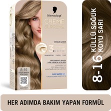 2 Adet Schwarzkopf Creme Supreme Yoğun Bakım Full Kit Saç Boyası 8-16 Küllü Soğuk Koyu Sarı