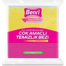 5 Adet Benri Çok Amaçlı Temizlik Bezi 3'lü