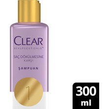3 Adet Clear Scalpceuticals Saç Bakım Şampuanı Saç Dökülmesine Karşı 300 ml