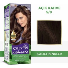 4 Adet Wella Koleston Naturals Saç Boyası 5/0 Açık Kahve
