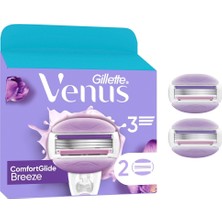 2 Adet Gillette Venus Comfortglide Breeze Yedek Kadın Tıraş Bıçağı 4'lü Paket