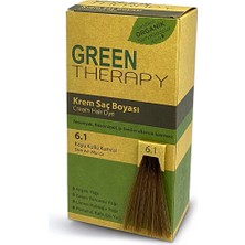 4 Adet Green Therapy Krem Saç Boyası 6.1 Koyu Küllü Kumral