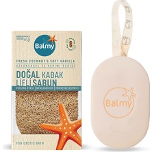 4 Adet Balmy Doğal Kabak Lifli Sabun Fresh Coco 125 gr
