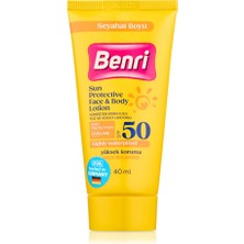 Benri Güneşten Koruyucu Yüz ve Vücut Losyonu SPF50 40 ml