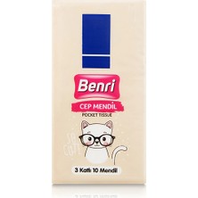 4 Adet Benri Cep Mendili 10'lu