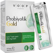 5 Adet Voop Probiyotik Gold Takviye Edici Gıda 10 Saşe 200MG