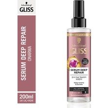 Gliss Serum Deep Repair Onarıcı Sıvı Saç Bakım Kremi - Protein Kompleksi ve Hint Inciri ile 200 ml