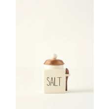 Bella Maison Salt Seramik Kavanoz Krem (330 Ml)