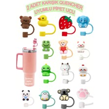 Kelira Quencher Termos Uyumlu Termos Aksesuar / Pipet Koruyucu / Silikon Pipet Ucu Kapak / 10mm Uyumlu