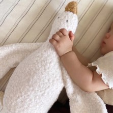Teddy Store El yapımı Buklet Dokulu Beyaz Ördek Uyku Arkadaşı Bebek & Çocuk Oyuncak (40cm)