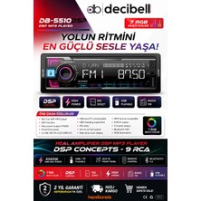 Decibell | DB-5510DSP | 2-Lıne Hd Va-Lcd Dısplay Ekran | Dsp Işlemcili Oto Teyp