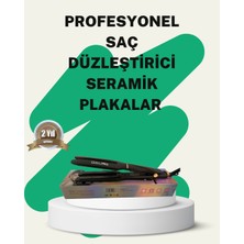 Renklime Daling Profesyonel Saç Düzleştirici Seramik Yüzey Tüm Saç Tipleri Için