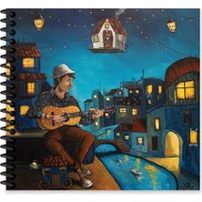 Keskin Color Ezo Sunal 16*15 50 Yp. Düz Sert Kapak Spiralli Defter -  No:3