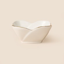 İpek Ipek Infinity Kase - Kırık Beyaz / Gold - 11 cm