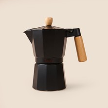 Taşev Garen 6 Fincan Moka Pot - Siyah