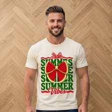 Durak Reklam Summer Vibes Ütü ile Uygulanabilen Dtf Tekstil Baskı