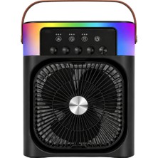 Renklime Mini Klima Fan Buharlı Soğutucu Rgb LED Işıklı Taşınabilir Masaüstü Fan