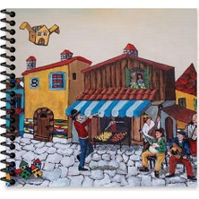 Keskin Color Ezo Sunal 16*15 50 Yp. Düz Sert Kapak Spiralli Defter -  No:4