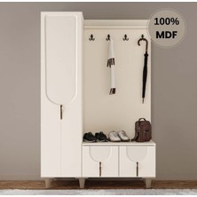 Comiet Açelya Mdf Raflı Askılıklı Portmanto Ayakkabılık