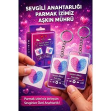 Meva Takı ve Aksesuar Sevgiliye Özel Parmak Izi Anahtarlık | Kişiye Özel Şarkılı Çift Anahtarlık | Romantik Hediye Seti I Sezen Aksu Tutuklu