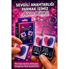 Meva Takı ve Aksesuar Sevgiliye Özel Parmak Izi Anahtarlık | Kişiye Özel Şarkılı Çift Anahtarlık | Romantik Hediye Seti I Can Ozan Öyle Kolay Aşık Olamam