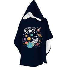 Slipstop Ellon Poncho Siyah Çocuk Panço